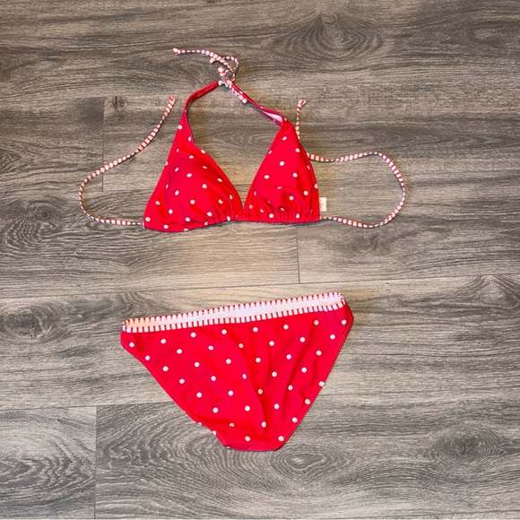 Chic Lascana Red Polka Dot Bikini Set - Picture 4 of 6
